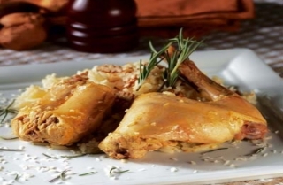 Conejo al curry casero y coco